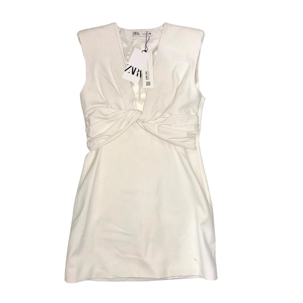Zara white mini dress